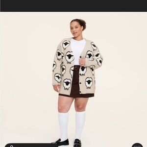Woolrich x Target sheep print relaxed cardigan